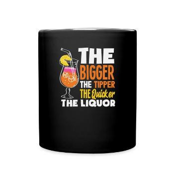 Lustiger Barkeeper Spruch Barkeeper Geschenk - Tasse einfarbig - Schwarz - Vorne