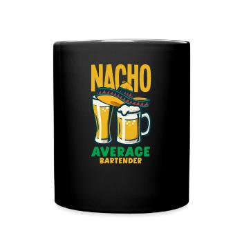 Lustiger Barkeeper Spruch Barkeeper Geschenk - Tasse einfarbig - Schwarz - Vorne