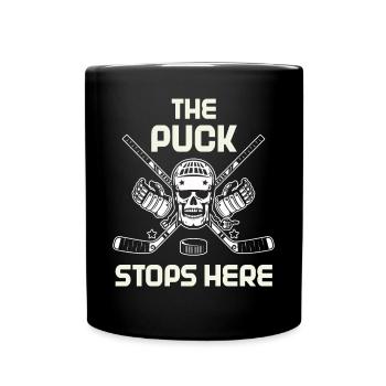 Eishockey Tormann Goalie , Eis Hockey - Tasse einfarbig - Schwarz - Vorne