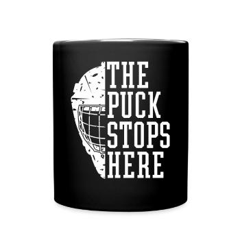 Eishockey Tormann Goalie , Eis Hockey - Tasse einfarbig - Schwarz - Vorne