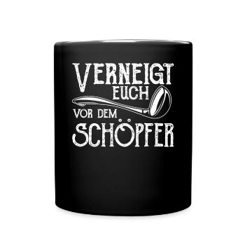 S’incliner devant le créateur jeu de mots amusant - Mug uni - noir - Devant