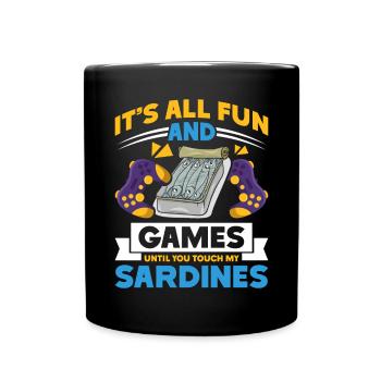 Sardines, Fishing, Fish - Full Colour Mug - black - Front