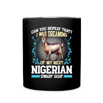 Ziegenliebhaber, nigerianische Zwergziegen - Tasse einfarbig - Schwarz - Vorne