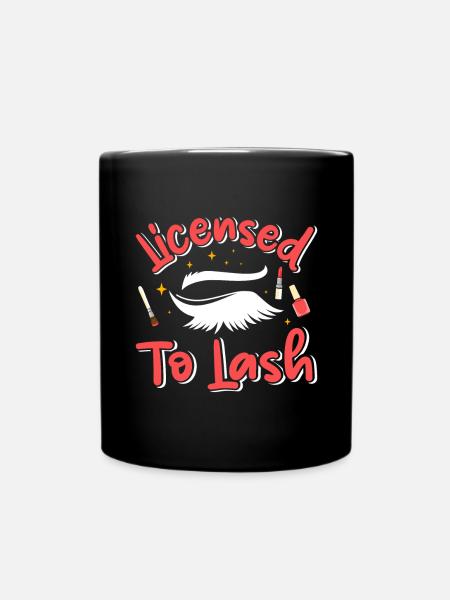 Lash Tech - Tasse einfarbig - Schwarz