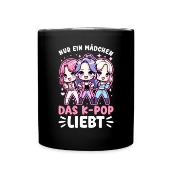 K-Pop Koreanischer Musik Kpop Fans Kdrama - Tasse einfarbig - Schwarz - Vorne