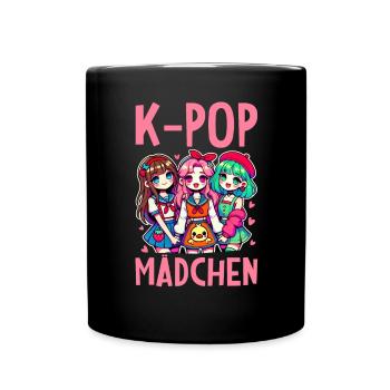 K-Pop Koreanischer Musik Kpop Fans Kdrama - Tasse einfarbig - Schwarz - Vorne