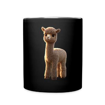 Alpaca Sweet Llama Farm Life Is Better With Alpacas - Full Colour Mug - black - Front
