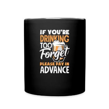 Lustiger Barkeeper Spruch Barkeeper Geschenk - Tasse einfarbig - Schwarz - Vorne