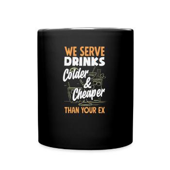 Funny Bartender Saying Bartender Gift - Full Colour Mug - black - Front