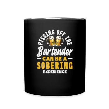 Funny Bartender Saying Bartender Gift - Full Colour Mug - black - Front