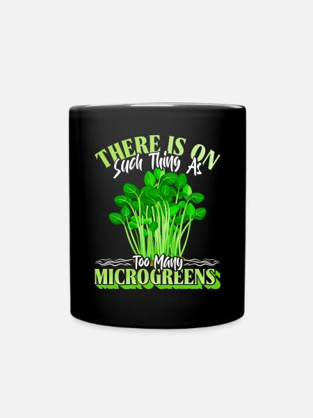 Microgreens Microgreen - Tasse einfarbig - Schwarz