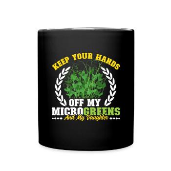 Micro-pousses Micro-pousses - Mug uni - noir - Devant