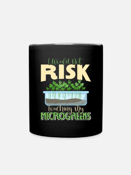 Microgreens Microgreen - Tasse einfarbig - Schwarz