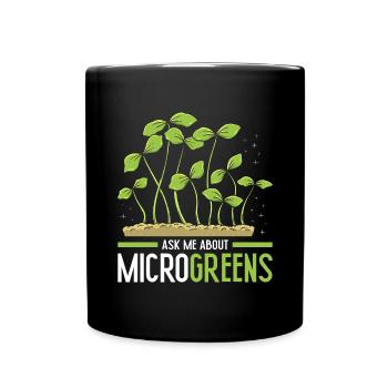 Micro-pousses Micro-pousses - Mug uni - noir - Devant