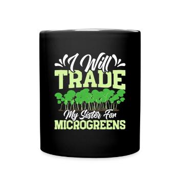 Micro-pousses Micro-pousses - Mug uni - noir - Devant