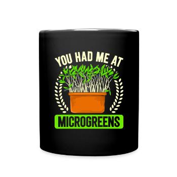 Micro-pousses Micro-pousses - Mug uni - noir - Devant