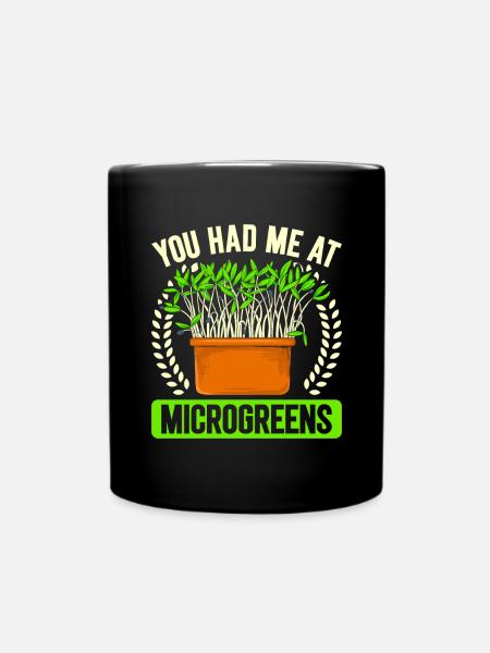 Microgreens Microgreen - Tasse einfarbig - Schwarz