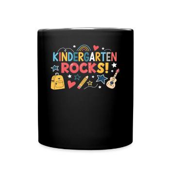 Pierres de jardin d’enfants – Design amusant pour les enfants - Mug uni - noir - Devant