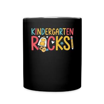 Pierres de jardin d’enfants – Design amusant pour les enfants - Mug uni - noir - Devant