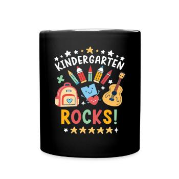 Pierres de jardin d’enfants – Design amusant pour les enfants - Mug uni - noir - Devant