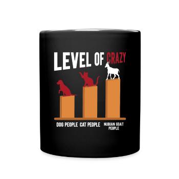 Chèvre Nubienne, éleveur de chèvres - Mug uni - noir - Devant