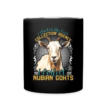 Chèvre Nubienne, éleveur de chèvres - Mug uni - noir - Devant