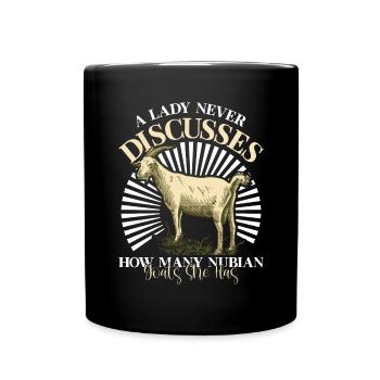 Chèvre Nubienne, éleveur de chèvres - Mug uni - noir - Devant