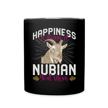 Chèvre Nubienne, éleveur de chèvres - Mug uni - noir - Devant