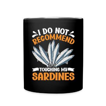 Sardines, Fishing, Fish - Full Colour Mug - black - Front