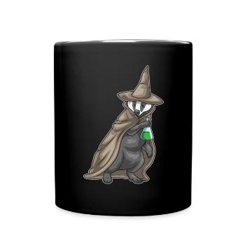 Dachs Hexe Zaubertrank - Tasse einfarbig - Schwarz - Vorne