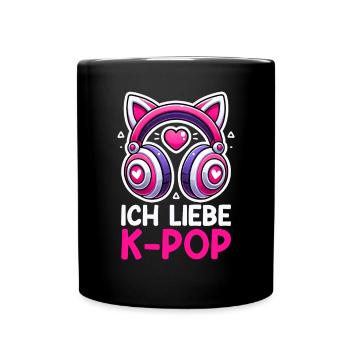 K-Pop Koreanischer Musik Kpop Fans Kdrama - Tasse einfarbig - Schwarz - Vorne