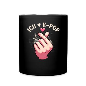 K-Pop Koreanischer Musik Kpop Fans Kdrama - Tasse einfarbig - Schwarz - Vorne
