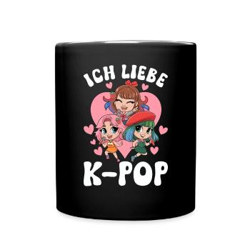 K-Pop Koreanischer Musik Kpop Fans Kdrama - Tasse einfarbig - Schwarz - Vorne
