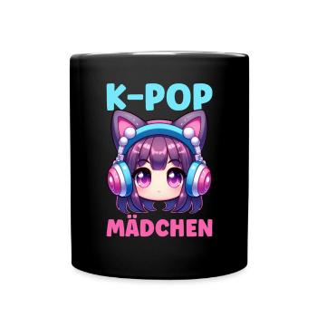 K-Pop Koreanischer Musik Kpop Fans Kdrama - Tasse einfarbig - Schwarz - Vorne