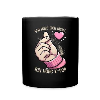 K-Pop Koreanischer Musik Kpop Fans Kdrama - Tasse einfarbig - Schwarz - Vorne