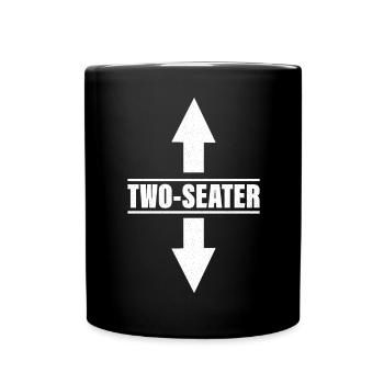 Two Seater - Full Colour Mug - black - Front