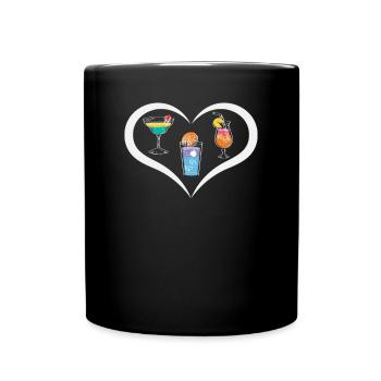Lustiger Barkeeper Spruch Barkeeper Geschenk - Tasse einfarbig - Schwarz - Vorne