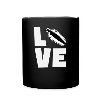 Lustiger Barkeeper Spruch Barkeeper Geschenk - Tasse einfarbig - Schwarz - Vorne