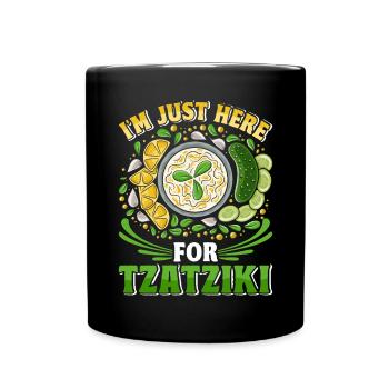 Pain grec Oignons Pita Tomates Tzatziki - Mug uni - noir - Devant