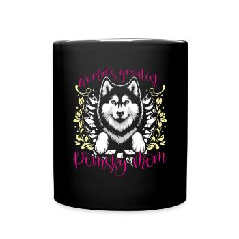 Dog saying dog dog - Full Colour Mug - black - Front