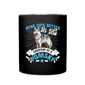 Dog saying dog dog - Full Colour Mug - black - Front