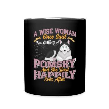 Dog saying dog dog - Full Colour Mug - black - Front