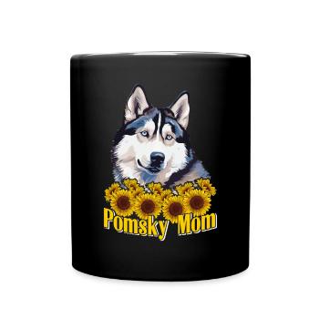 Dog saying dog dog - Full Colour Mug - black - Front