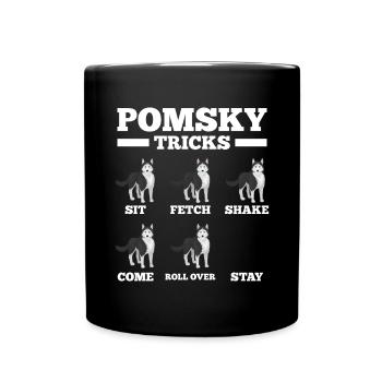 Dog saying dog dog - Full Colour Mug - black - Front