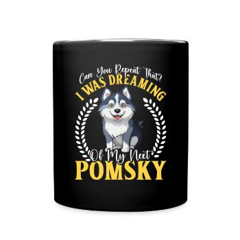 Dog saying dog dog - Full Colour Mug - black - Front