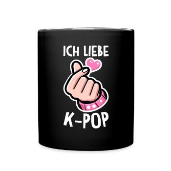 K-Pop Koreanischer Musik Kpop Fans Kdrama - Tasse einfarbig - Schwarz - Vorne