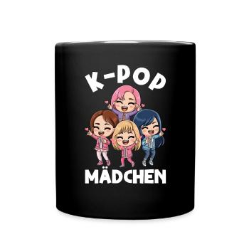 K-Pop Koreanischer Musik Kpop Fans Kdrama - Tasse einfarbig - Schwarz - Vorne