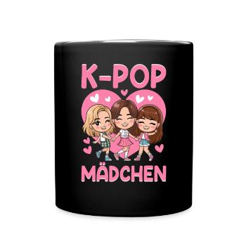 K-Pop Koreanischer Musik Kpop Fans Kdrama - Tasse einfarbig - Schwarz - Vorne