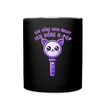 K-Pop Koreanischer Musik Kpop Fans Kdrama - Tasse einfarbig - Schwarz - Vorne