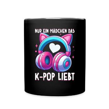 K-Pop Koreanischer Musik Kpop Fans Kdrama - Tasse einfarbig - Schwarz - Vorne